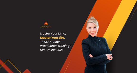 Master Trainer Dr Adriana James leading NLP Master Practitioner Training Live Online. 2026 trainings.