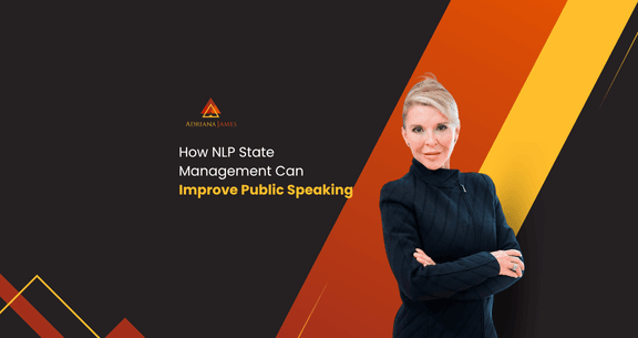 Speaker using NLP state management techniques during a business presentation